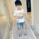 Áo thun bé trai ngắn tay hè 2018 mới 3 phiên bản Hàn Quốc của thủy triều 4 quần áo trẻ em 5 nửa tay 6 mùa hè 7 bé trai 8 áo 9 tuổi áo thun bé trai mùa hè