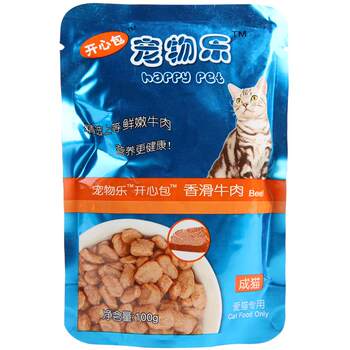 Pet happy happy buns smooth beef flavor hairtail cat
