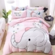 Trẻ em cậu bé phim hoạt hình bông bông chăn denim 1,2m khăn trải giường 1,5m giường ba mảnh 4 người - Bộ đồ giường bốn mảnh