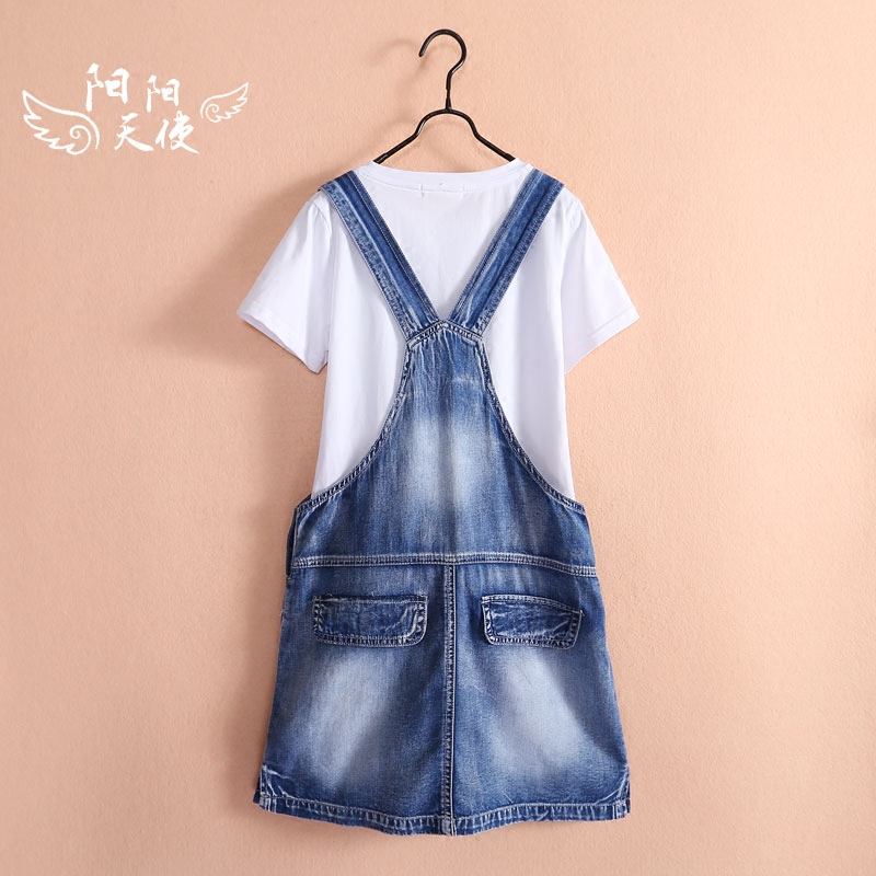 2020 cô gái mới denim dây đeo váy không khí trong con Hàn Quốc phiên bản lớn của 12 mùa hè 15 tuổi cậu bé học tập mùa hè váy.