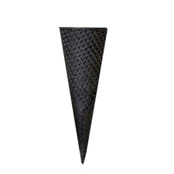 Vegetable carbon black edge flat crispy cone large crispy cone ice cream cone egg tray sweet cone skyscraper crisp