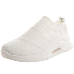 Socks and Shoes for Men Summer Breathable 2023 New White Shoes Versatile Sports Mesh Shoes White Slip-on Lazy Shoes