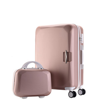 Trolley suitcase travel box mother box female small fresh password box 20-inch Korean style leather suitcase students male suitcase 24-inch