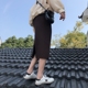 Váy thắt eo cao nửa váy nữ phiên bản hàn quốc mùa thu đông dài là gói mỏng váy xẻ hông váy xẻ chân váy công sở cao cấp Váy