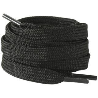 Black oblate extended basketball ultra short 60-200 shoelaces