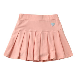 Beautiful versatile pleated skirt pants Children's pure cotton skirt with safety pants girl thin skirt in the skirt