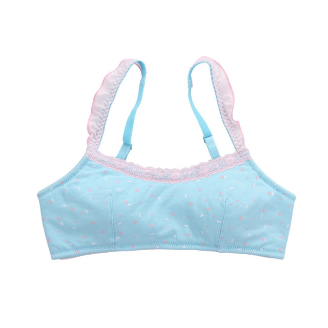 Cotton budding gift princess style girl bra