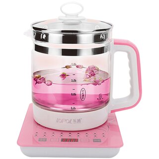 Glass thermal insulation all-in-one tea maker transparent health pot