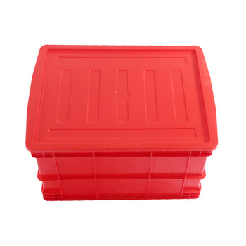 Rectangular fish farming logistics box plastic basket with lid