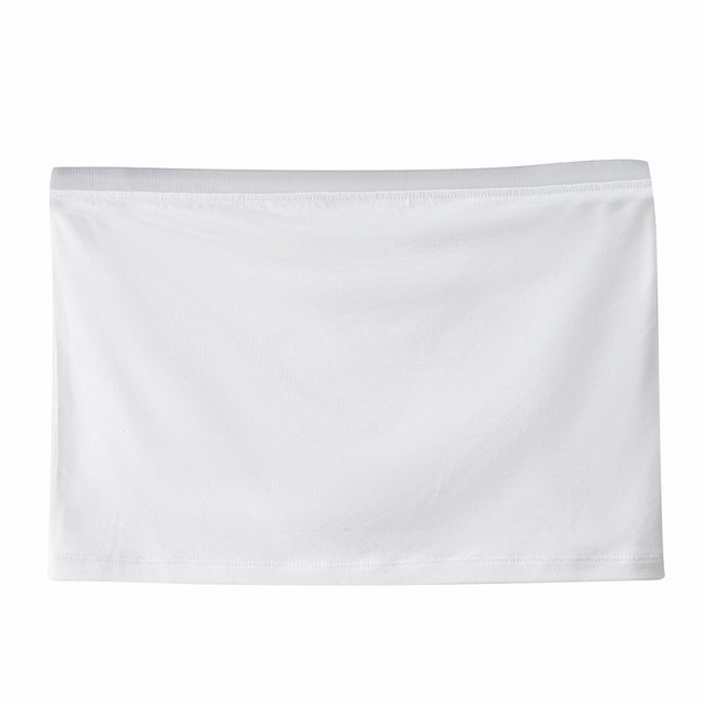 Modal tube top with anti-exposure bra wrap