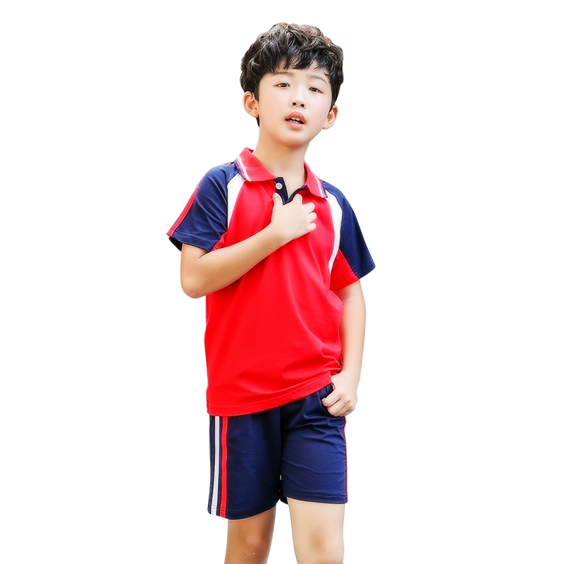 2018 đồng phục tiểu học mới phù hợp với mùa hè thể thao trẻ lớn tay ngắn trẻ em trung học cơ sở dịch vụ lớp đại học tùy chỉnh quần áo thể thao bé trai