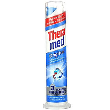 In-Stock German Imported Thera Med Fashionable Upright Toothpaste for Deep Cleaning and Stain Removal