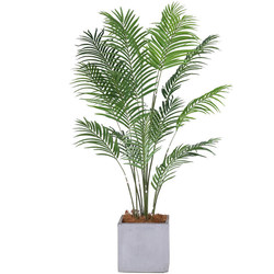 Artificial Dracaena Bamboo Potted Plant for Mall Window Display, Bionic Greenery Landscaping, Fake Plant Floor Decoration Bonsai Ornament