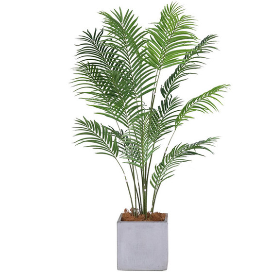 Simulated sunflower and bamboo green plants potted plants for landscaping