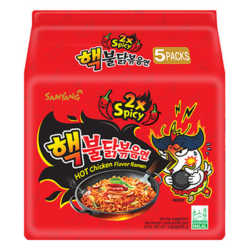 Korean double spicy imported nuclear bomb turkey noodles