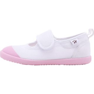 Children's canvas 2021 spring and autumn Japanese kindergarten white shoes middle and small children's shoes indoor soft sole girls sports shoes men