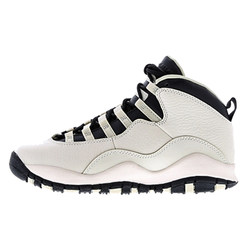 ມະຫາວິທະຍາໄລ North Carolina Air Jordan 10 GS Pearl AJ10 Pearl White Black and White 832645-207