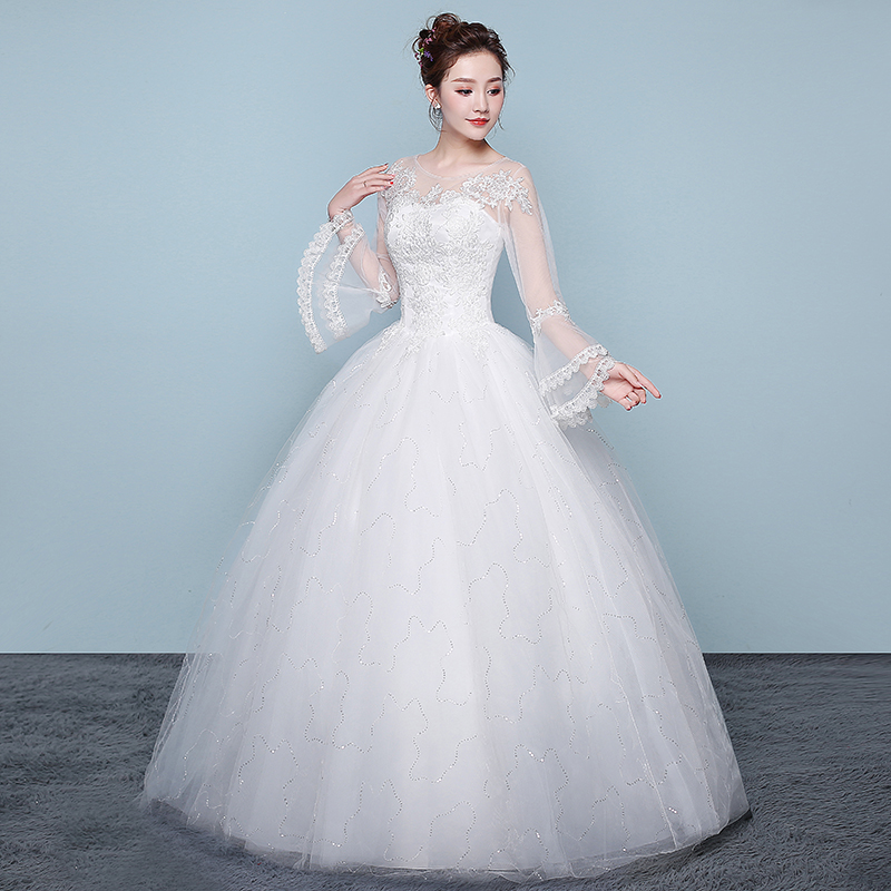 XXL+White wedding dress  