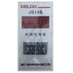 Delixi JS14S 4자리 디지털 디스플레이 시간 릴레이 0.01S-9999H AC220V