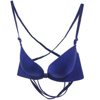 Po Yilan ປຸ່ມຫນ້າ Y-shaped ກັບຄືນໄປບ່ອນ lace ທີ່ສວຍງາມຂອງແມ່ຍິງ bra sexy ຫນຶ່ງສິ້ນ sexy seamless push-up underwear backless