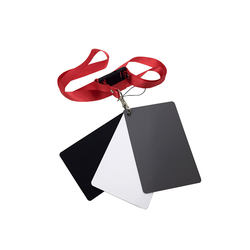 화이트 밸런스 18도 대형 회색 카드 사진 흑백 회색 3색 카드 표준 노출 교정 긁힘 방지 휴대용 회색 보드
