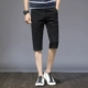 Quần short nam mùa hè nam giản dị cắt quần Slim cotton lỏng năm quần mùa hè quần 7 mùa nam - Quần short