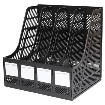 Deli thickened document shelf information frame book shelf plastic