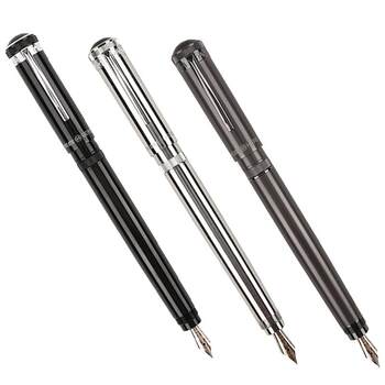 Hero H718 pen official authentic 10K gold pen piston ink absorbing rotating cap business high-end office writing