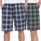 2 quần cotton mùa hè nam rộng kích thước trung niên kẻ sọc năm điểm quần short giản dị đồ ngủ quần lớn