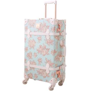 uniwalker retro trolley case women's suitcase universal wheel 22-inch boarding case student luggage bag 24-inch