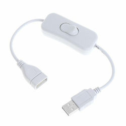 스위치, 수중 펌프 액세서리, 독립 스위치 암 포트 USB가 포함된 5V USB 흑백 연장 케이블
