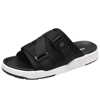 Aokang Slippers Men's 2024 Summer New Outdoor Beach Sandals Style Korean Fashion Trendy Personalized Outer Wear Sandals