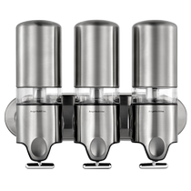 Hotel bathroom stainless steel wall-mounted manual shower gel bottle box soap dispenser hand sanitizer