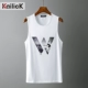 Áo thun cotton mùa hè chất lượng không tay nam phiên bản Hàn Quốc áo vest thể thao rộng thời trang bình thường - Áo vest cotton áo thun ba lỗ