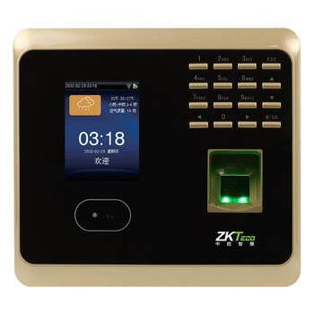 Zkteco/Entropy Technology Uf100Plus-S Fingerprint and Facial Recognition Attendance Machine, Facial Clock-In Machine, Sign-In Machine, Face Recognition Work Attendance Machine, Wireless Network Company Employee Attendance Machine