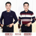 Cha mặc dài tay t- shirt 40-50 tuổi trung niên người đàn ông trung niên mỏng phần lỏng ông nội mùa hè ve áo hàng đầu Áo phông dài