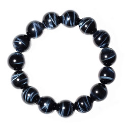 Super strong lightning pattern natural blue tiger eye stone bracelet imported from South Africa for men and women eagle eye tiger eye stone bracelet to attract wealth and transfer