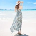 Mùa hè 2018 Thái Lan Phụ nữ Bali váy hoa backless boho váy dài đi biển bên bờ biển - Váy dài Váy dài