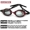 Kính râm đen nhập khẩu kính cận chuyên nghiệp kính chống nước chống sương mù cho nam và nữ HD cao 1000 độ khác nhau - Goggles