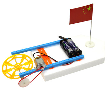 Electric Paddle Wheel Boat Assembly Model Science and Technology Small Project for Primary and Secondary School Students DIY Handmade Foam Boat Assault Boat