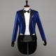 tuxedo mới nam giai đoạn sequin váy biểu diễn ảo thuật áo thanh hộp đêm chủ trì quần áo dây dẫn hợp xướng