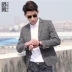 Shu nam 2018 mùa thu đông mẫu trẻ trung nam giản dị Anh phong cách Anh bé Slim phù hợp với phiên bản áo khoác hàn quốc - Áo khoác đôi áo thun  Áo khoác đôi