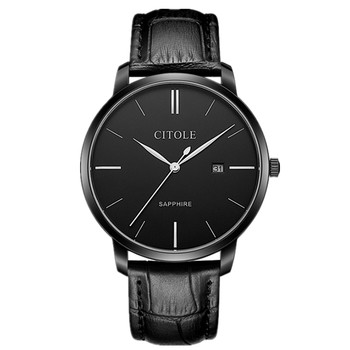 Authentic Citole Ultra-Thin Men's and Women's Watches, Fashionable Couple Watches, Calendar, Genuine Leather Women's Watch, Retro Men's Watch 5167