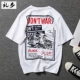 Thương hiệu áo thun nam tay ngắn thời thượng xu hướng thời trang Châu Âu và phong cách hip-hop đường phố bf gió Hàn Quốc phiên bản Hàn Quốc của áo thun thủy sinh áo thun nam cotton