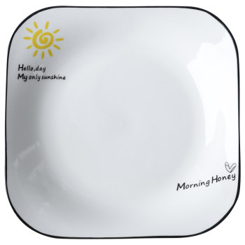 4 pack ceramic plate set ins soup plate dim sum plate