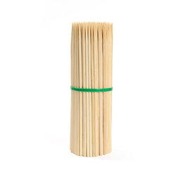 Disposable bamboo stick wholesale 20cm*4.0mm bamboo stick skewers pineapple corn large grilled intestine barbecue tool