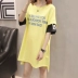 Áo bà bầu mùa hè 2020 Áo thun mới cho bà bầu dài dài thời trang Loose Top Tide lớn cho mẹ ngắn tay - Áo thai sản Áo thai sản