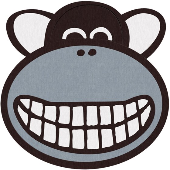 Cute cartoon monkey round carpet living room coffee table bedroom cloakroom swivel chair hanging basket mat children's room bedside blanket