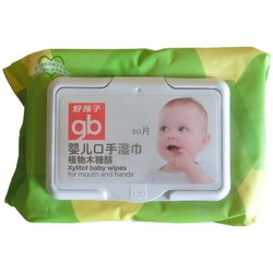 Goodbaby Wet Wipes ຜ້າເຊັດໜ້າເດັກ, ເຊັດມື ແລະປາກ, ຜ້າເຊັດໜ້າເດັກເກີດໃໝ່ ແລະ ເດັກນ້ອຍ, ພິເສດສຳລັບເຊັດມື ແລະປາກ, 80 ກອກ* 3 ຊອງ