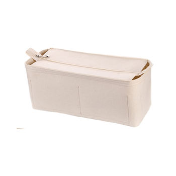 Special felt liner for tote bag support and lined storage